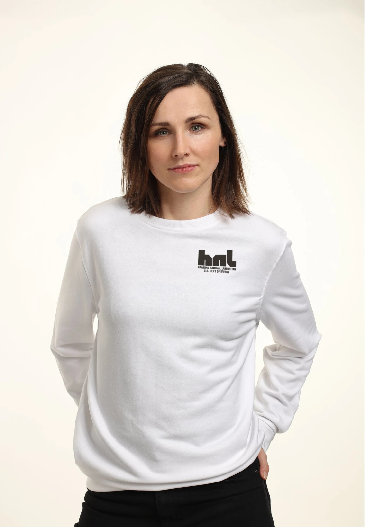 Henry Tiger Stranger Things Hawkins National Laboratory - Sweater - White