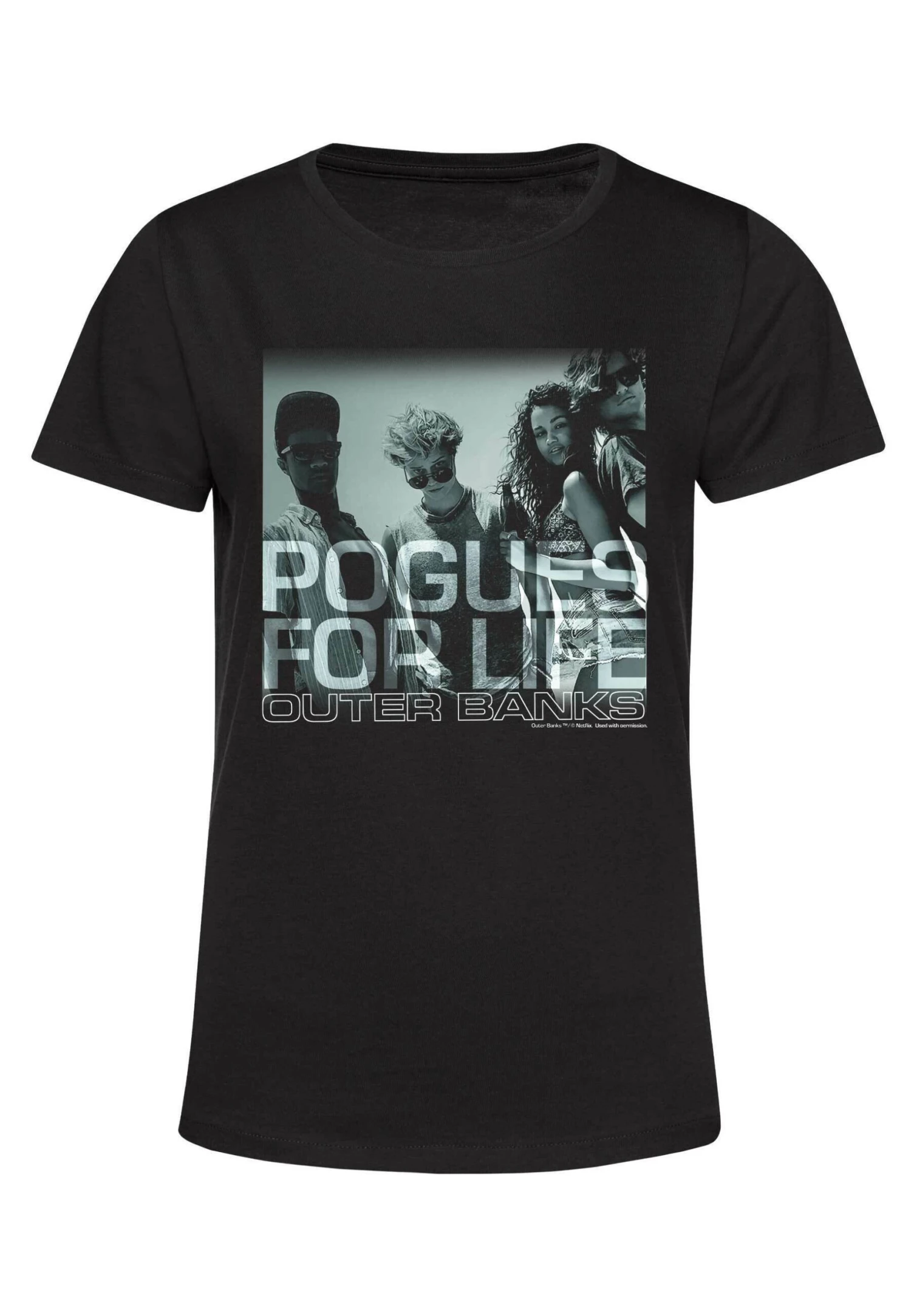 Henry Tiger Outer Banks Pogues For Life - T-Shirt Print - Black - Afbeelding 5