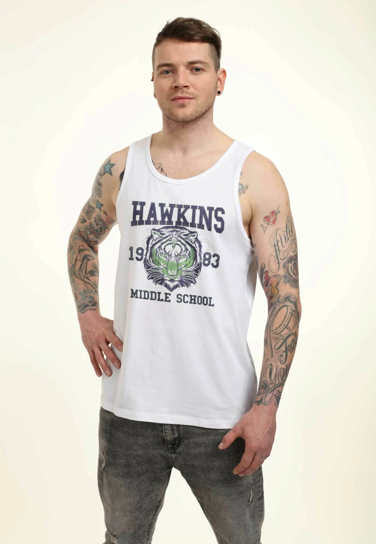 Henry Tiger Stranger Things Tiger Sep - Top - White - Afbeelding 4