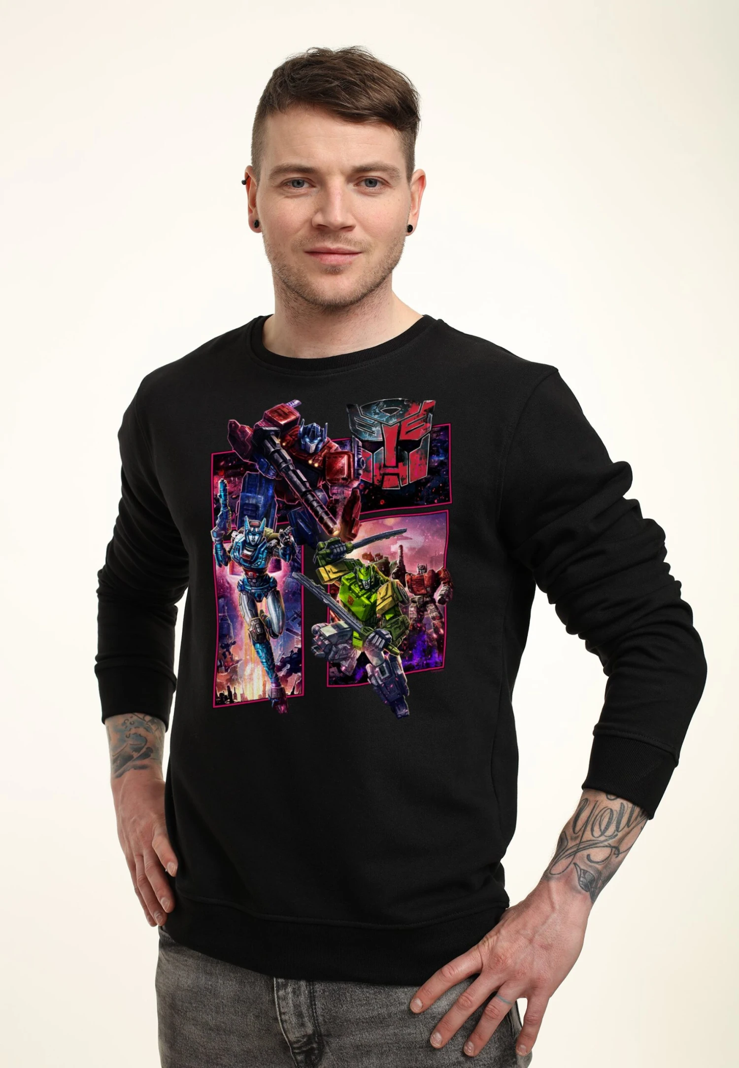 Henry Tiger Transformers Autobot Boxup - Sweater - Black - Afbeelding 3
