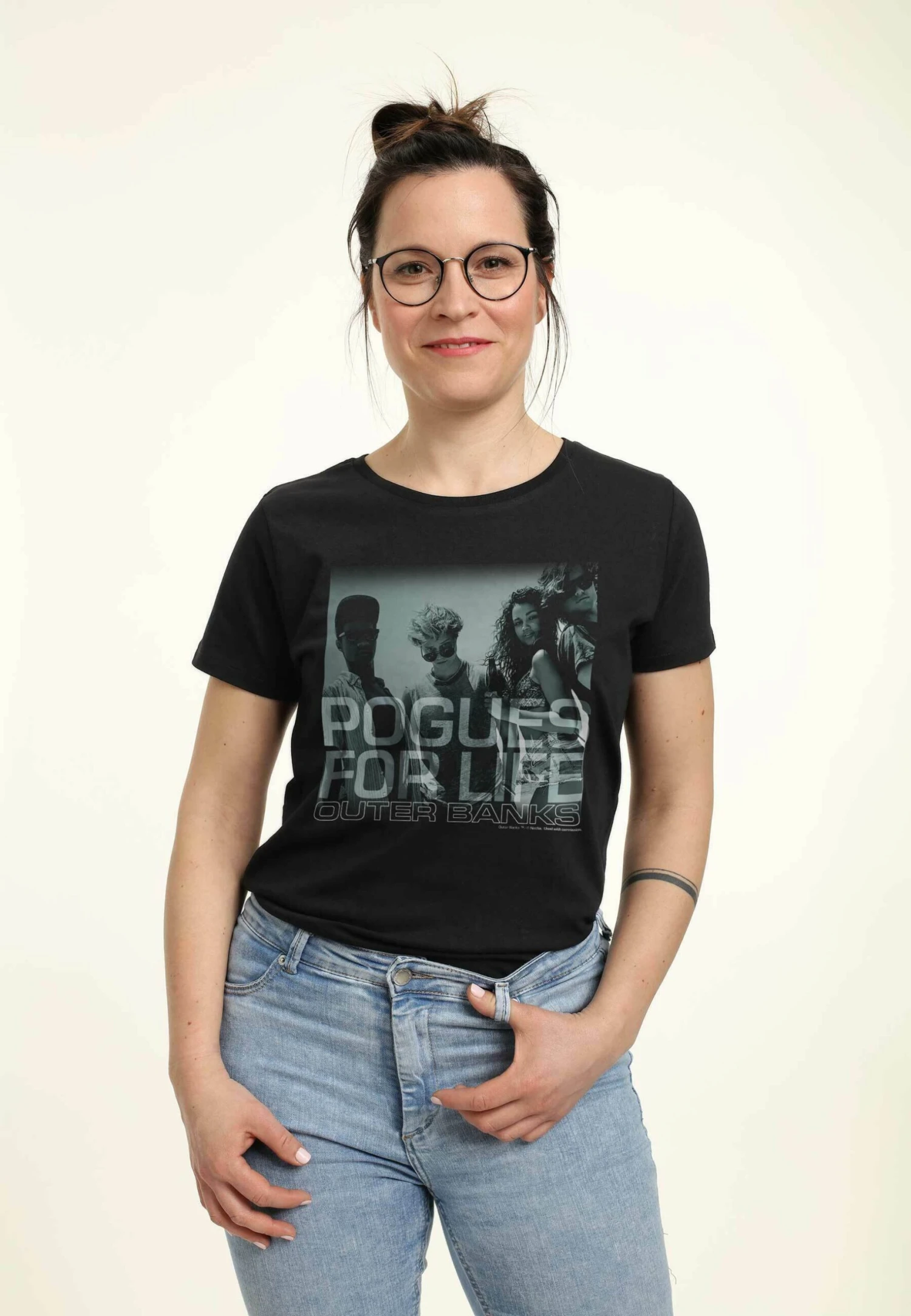 Henry Tiger Outer Banks Pogues For Life - T-Shirt Print - Black - Afbeelding 4