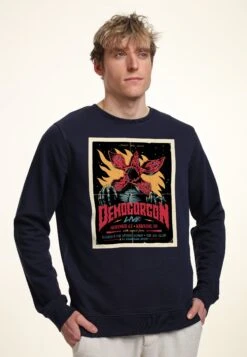 Henry Tiger Stranger Things Gig Poster - Sweater - Navy Blue