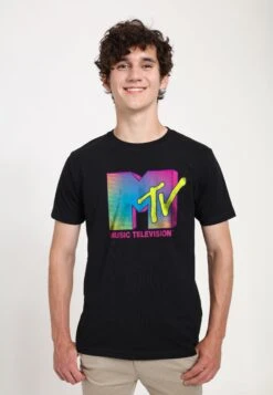 Henry Tiger Mtv Fluorescent - T-Shirt Print - Black