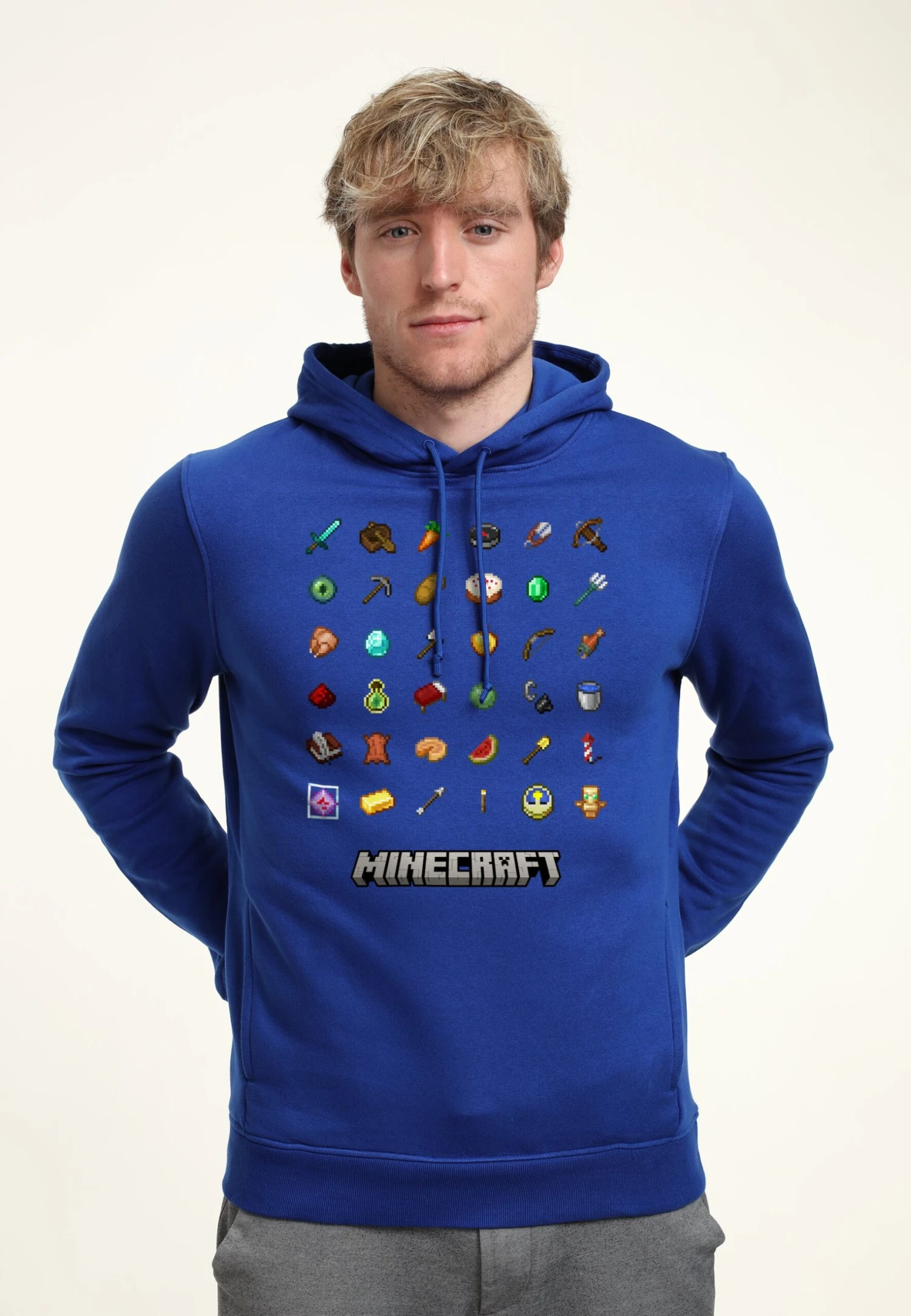 Henry Tiger Minecraft Items Textbook - Hoodie - Royal Blue