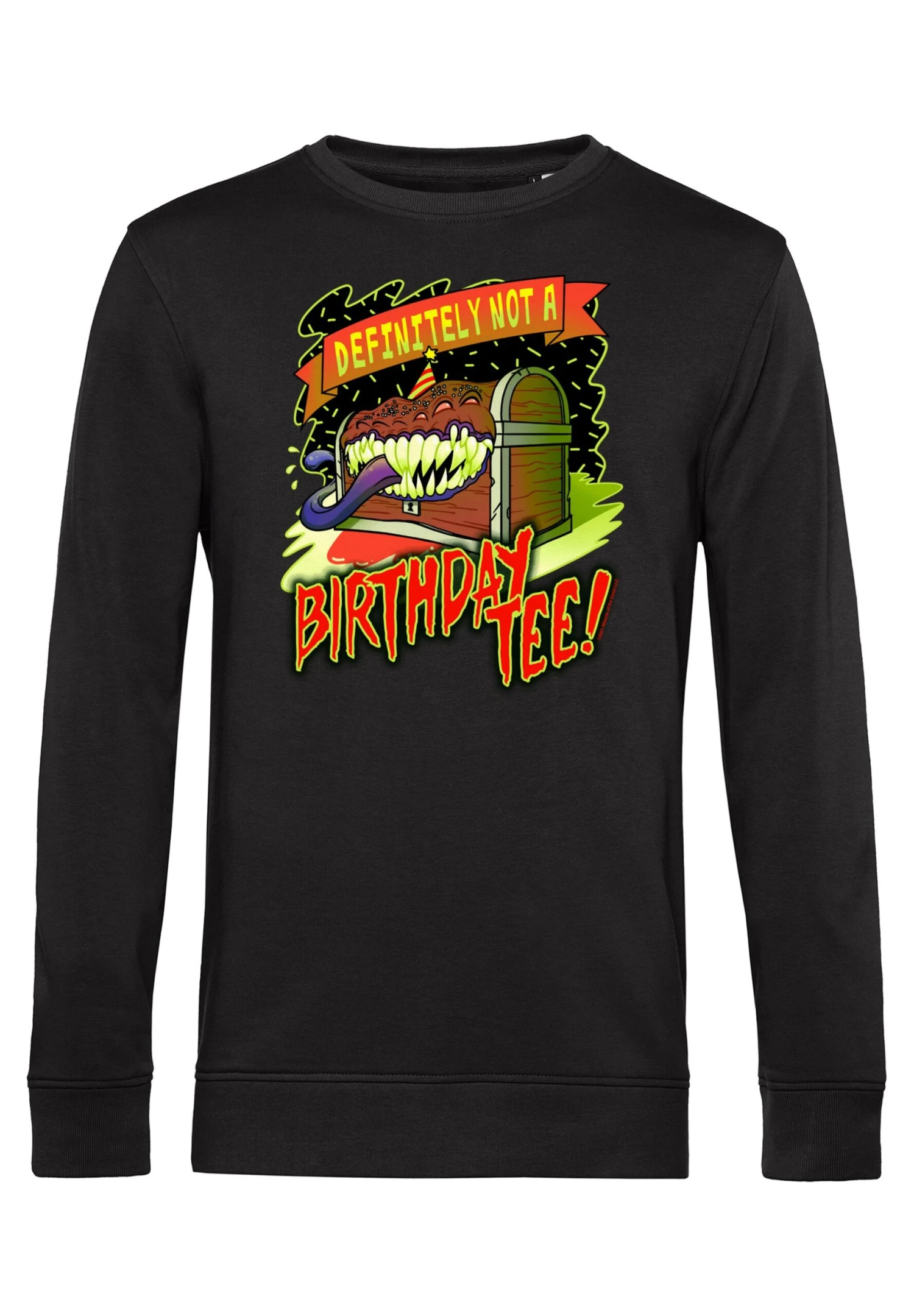 Henry Tiger Dungeons & Dragons Mimic Birthday - Sweater - Black - Afbeelding 4
