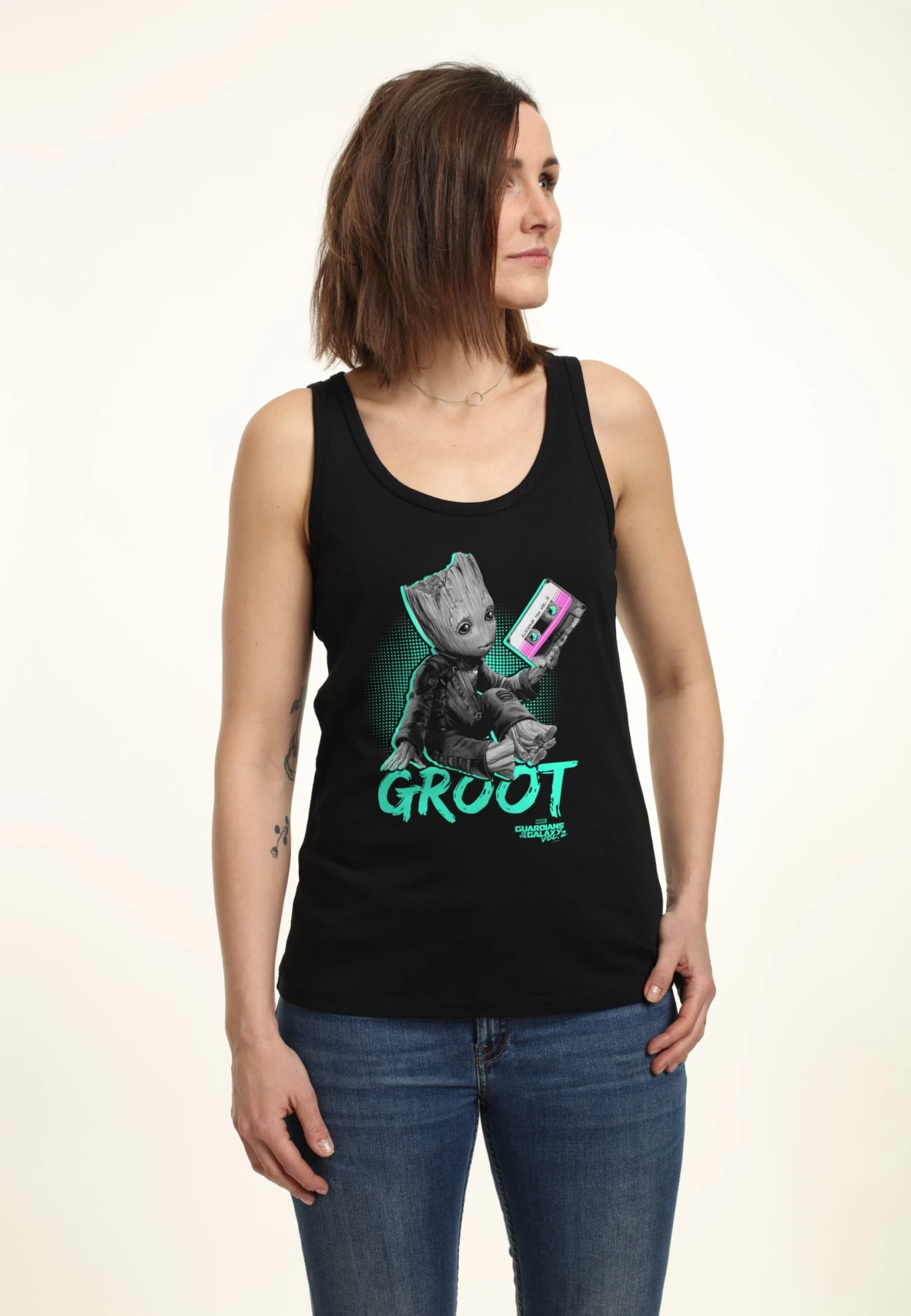 Henry Tiger I Am Groot Neon Baby Groot - Top - Black - Afbeelding 4