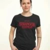 Henry Tiger Stranger Things Netflix Stranger Logo - T-Shirt Print - Black