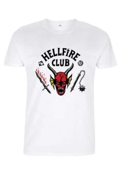 Henry Tiger Stranger Things Hellfire Club - T-Shirt Print - White