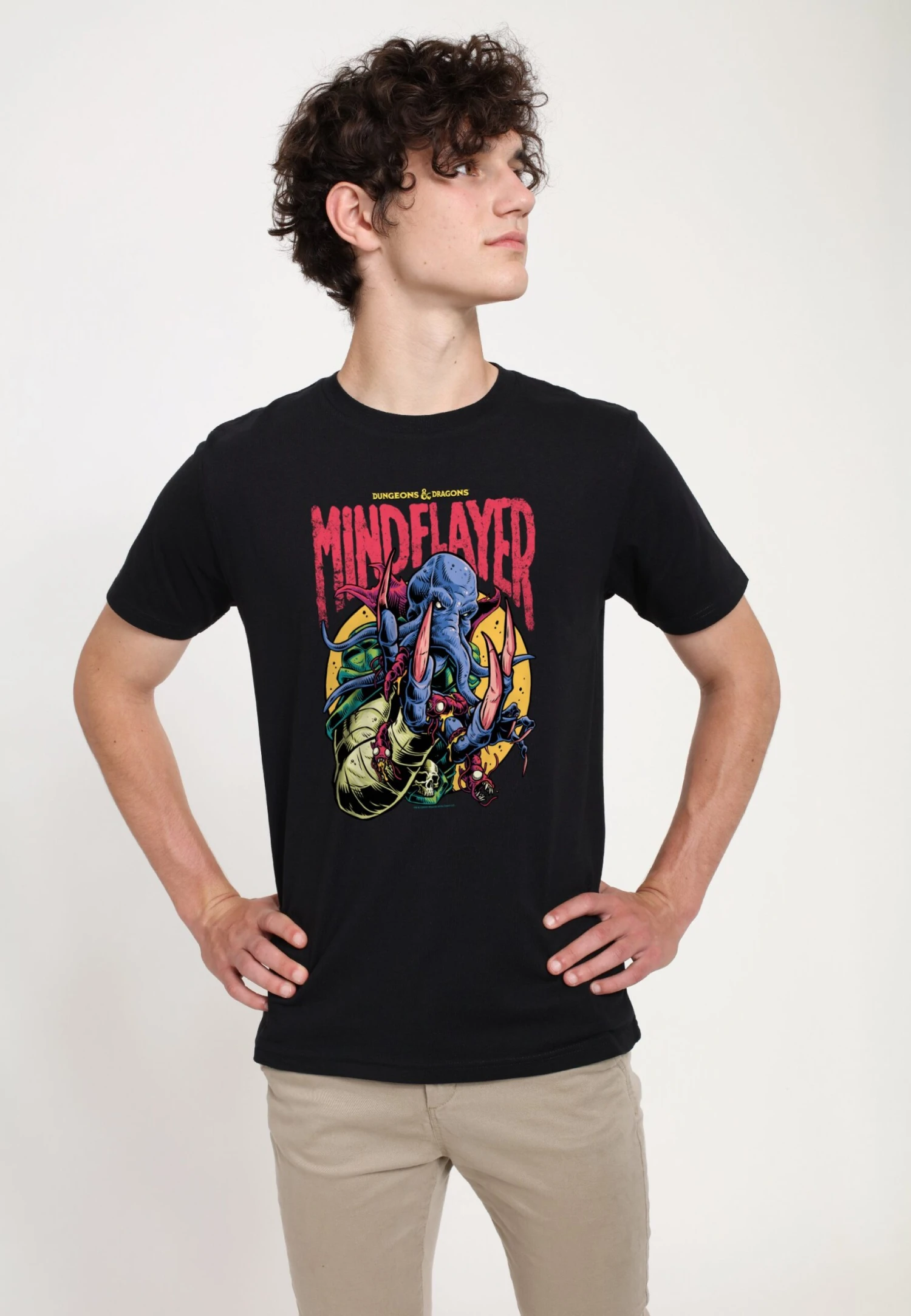 Henry Tiger DungeonsDragons Mindflayer Logo - T-Shirt Print - Black - Afbeelding 3
