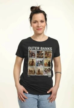 Henry Tiger Outer Banks Box Up - T-Shirt Print - Black