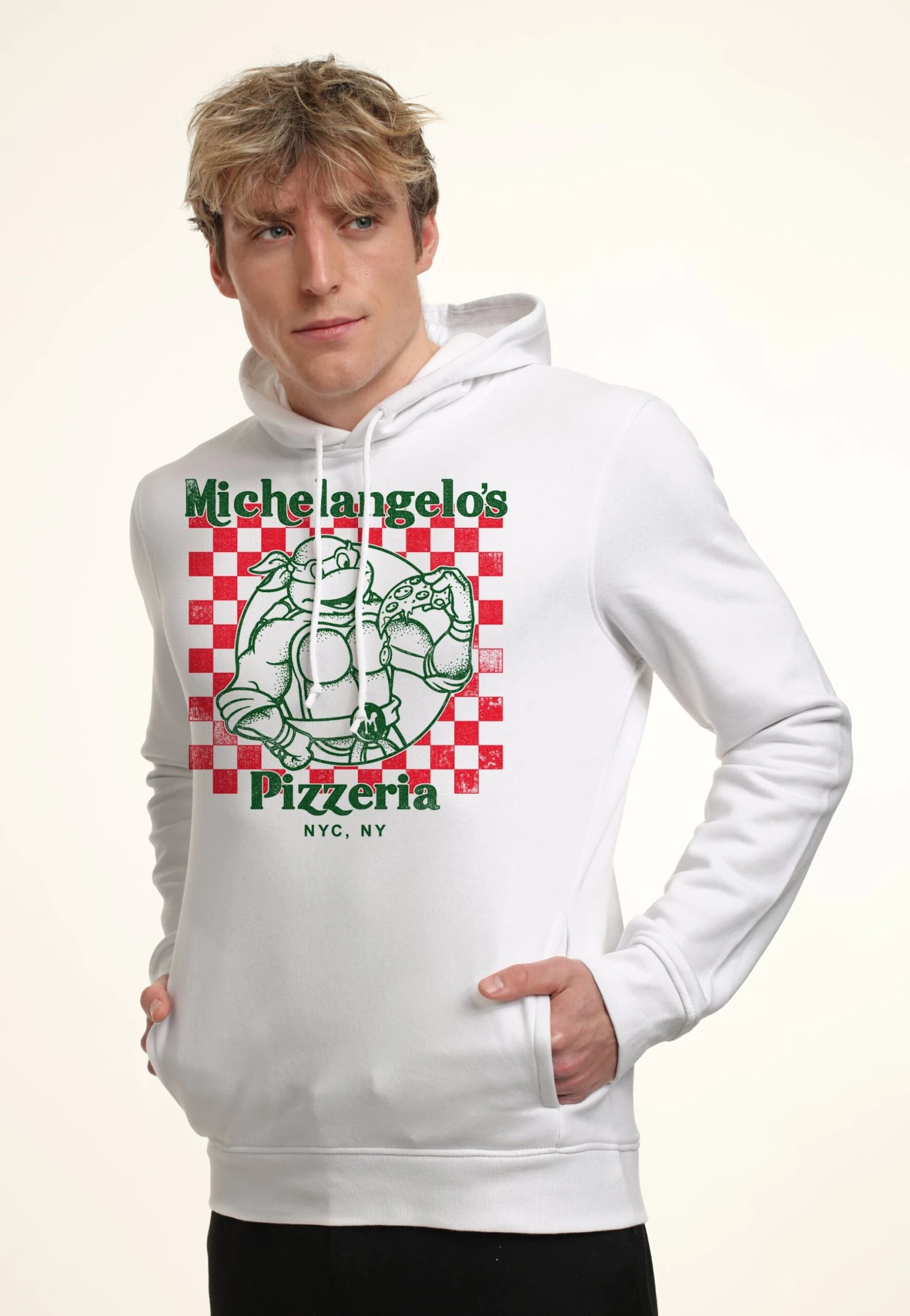 Henry Tiger Nickelodeon Mikeys Pizza - Hoodie - White