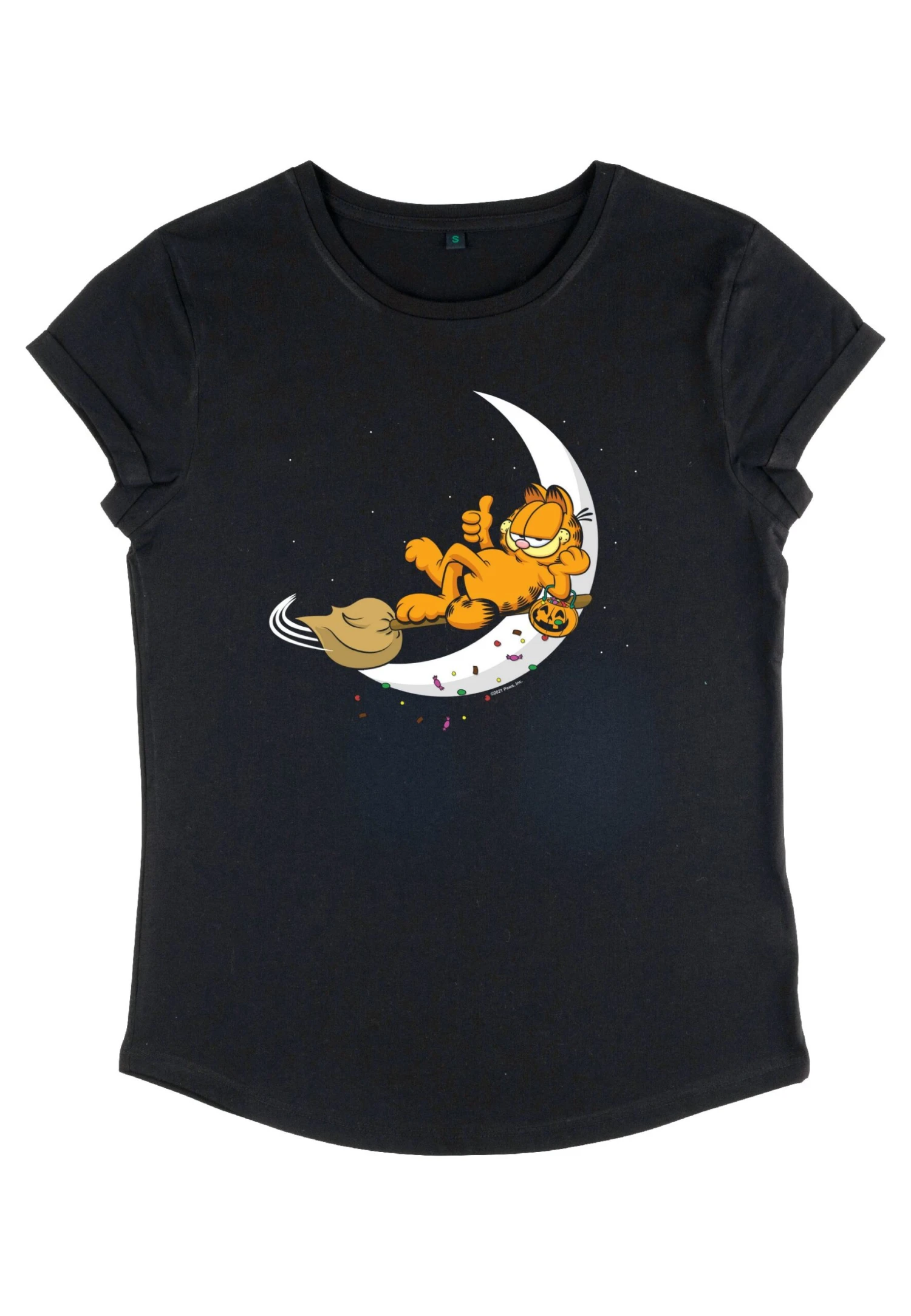 Henry Tiger Garfield A Candy Cat - T-Shirt Print - Black - Afbeelding 4