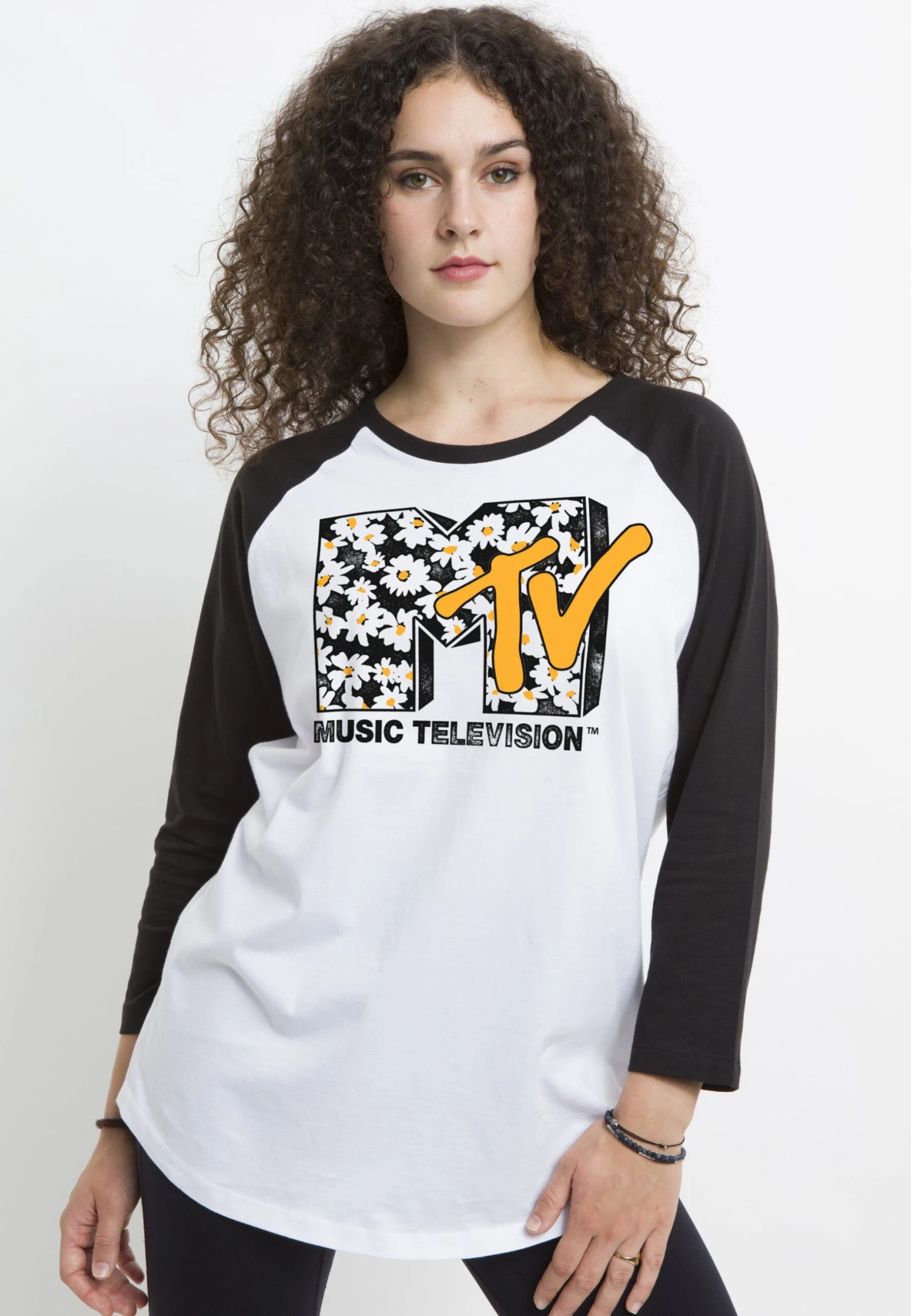 Henry Tiger Mtv Daisies - Longsleeve - White Black - Afbeelding 3