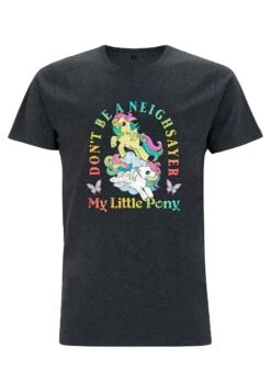 Henry Tiger Neighsayer - T-Shirt Print - Melange Black