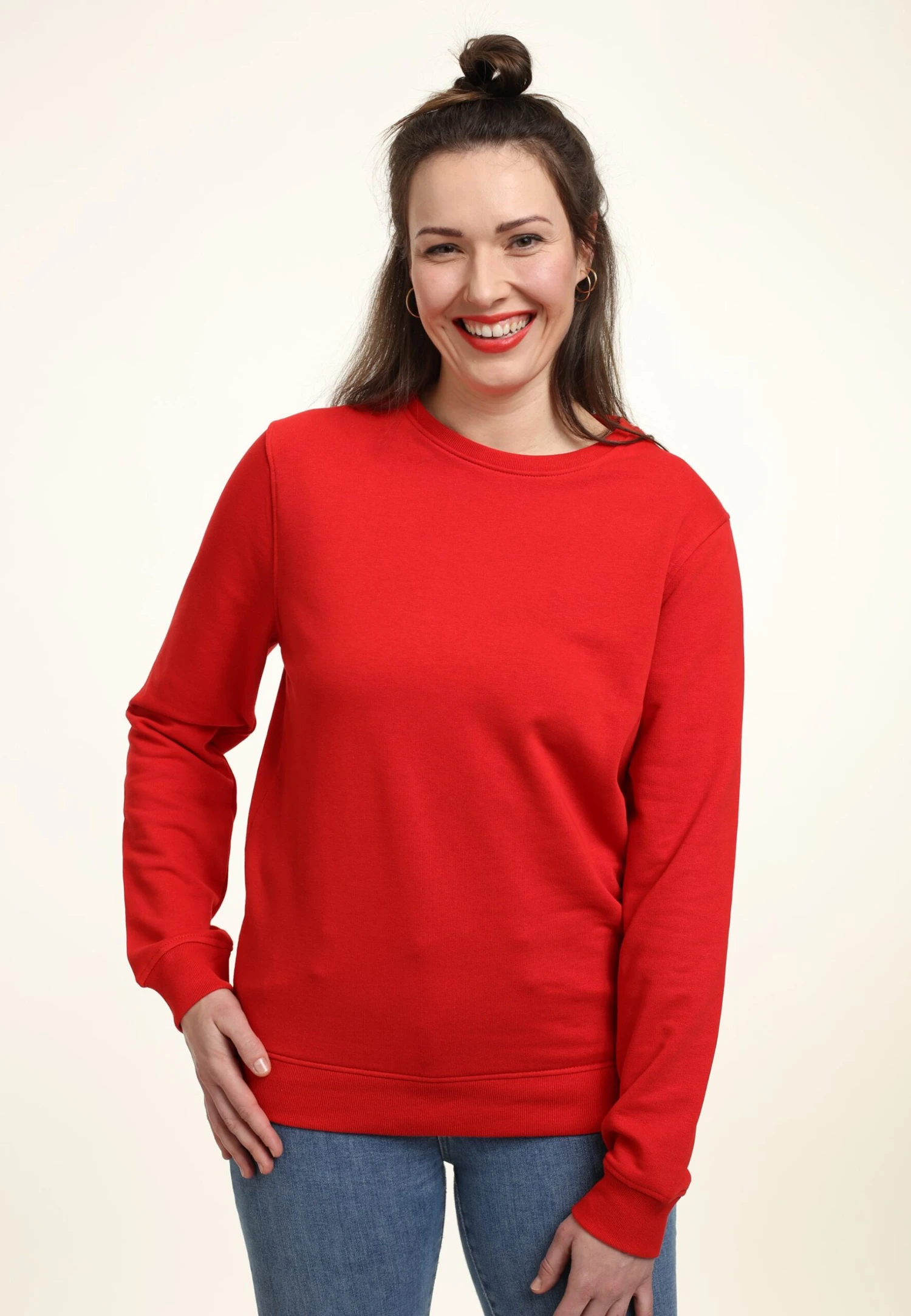 Henry Tiger Organic Crewneck - Sweater - Red