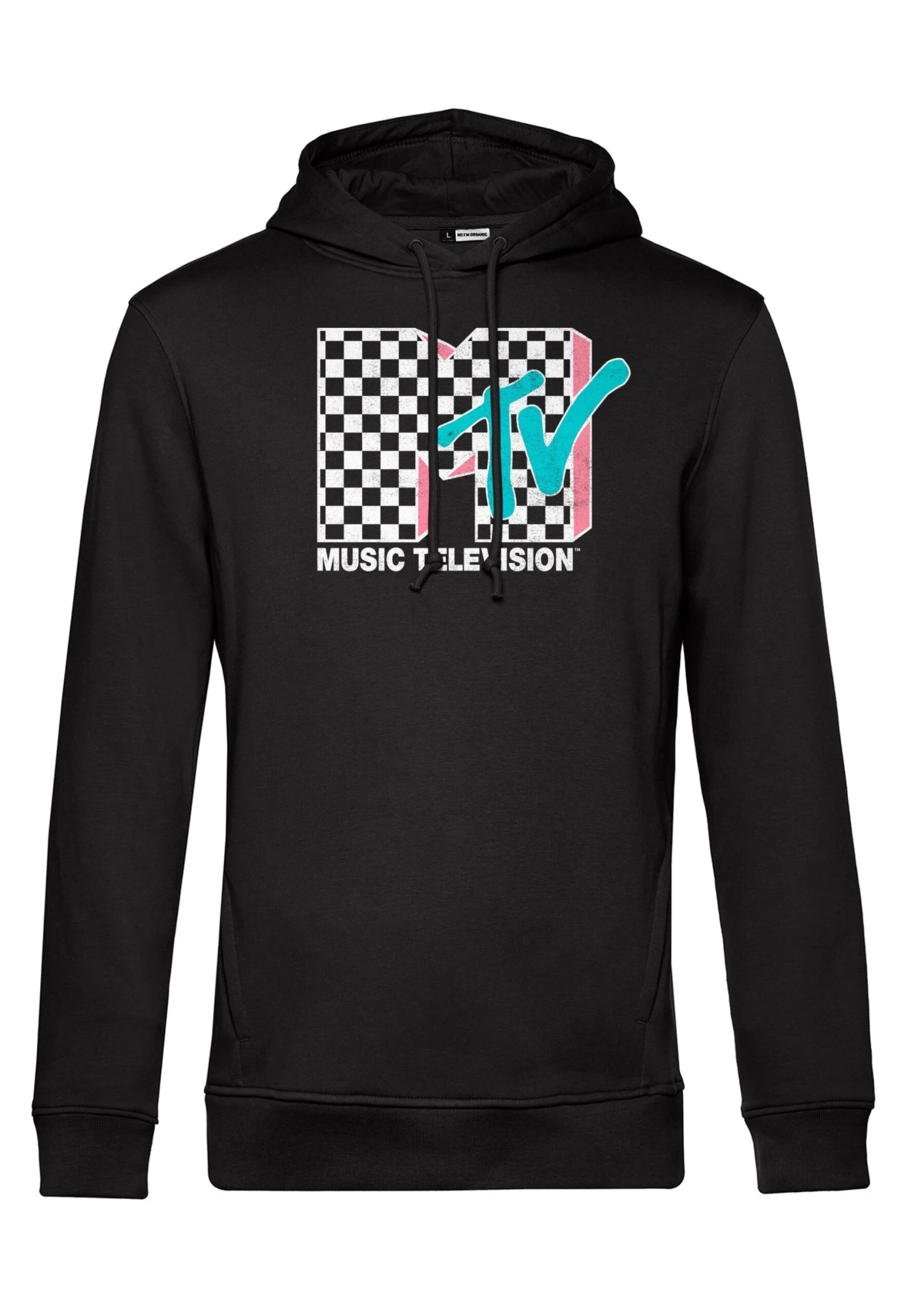 Henry Tiger Mtv Checkered Mtv Inverse - Hoodie - Black - Afbeelding 4