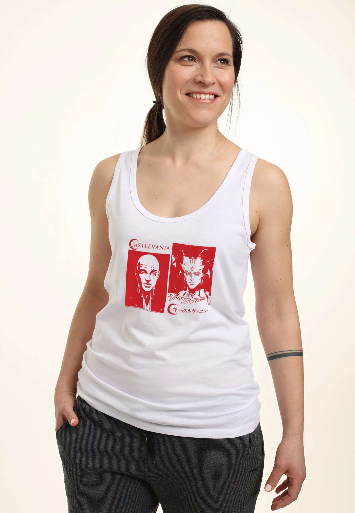 Henry Tiger Castlevania Isaac And Abel - Top - White - Afbeelding 4