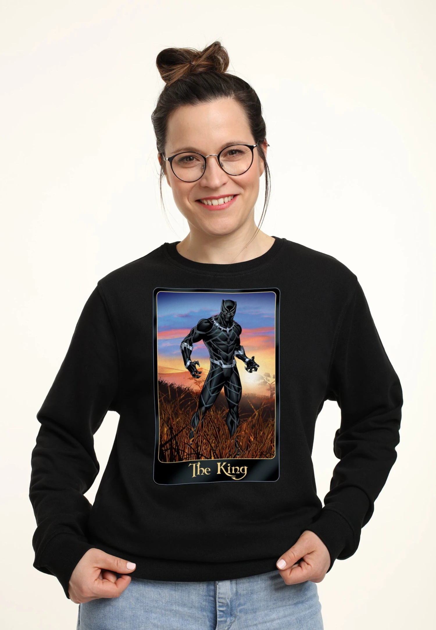 Henry Tiger Avengers Classic Panther King - Sweater - Black