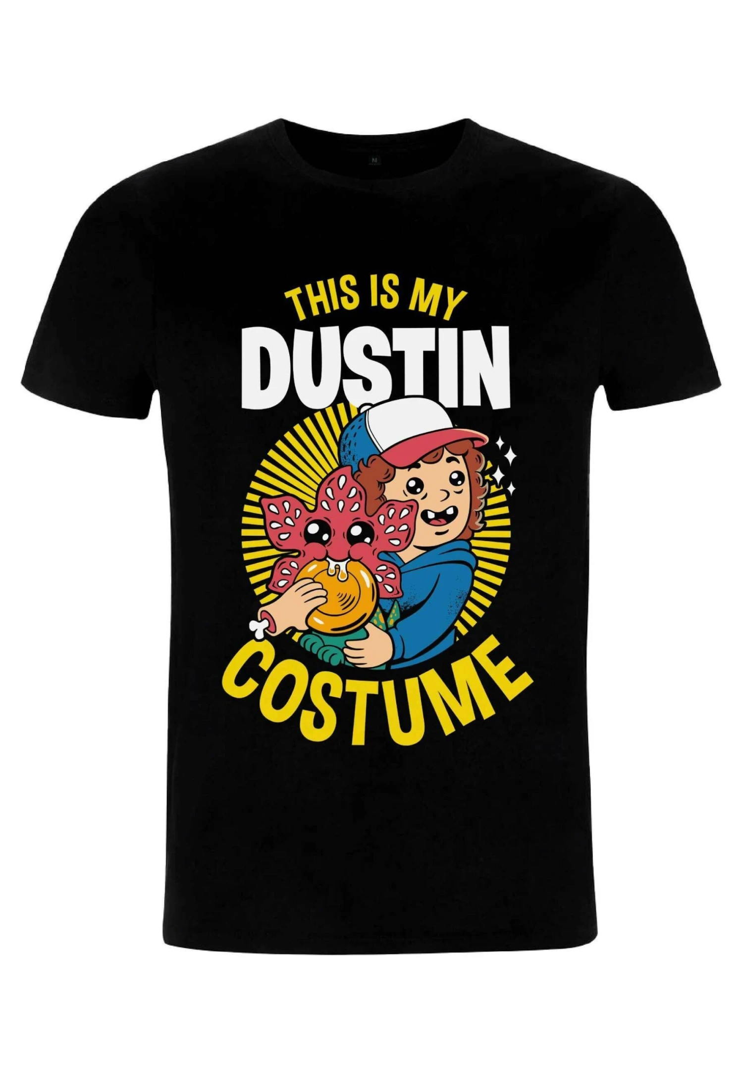 Henry Tiger Stranger Things Dustin Costume Unisex - T-Shirt Print - Black - Afbeelding 4