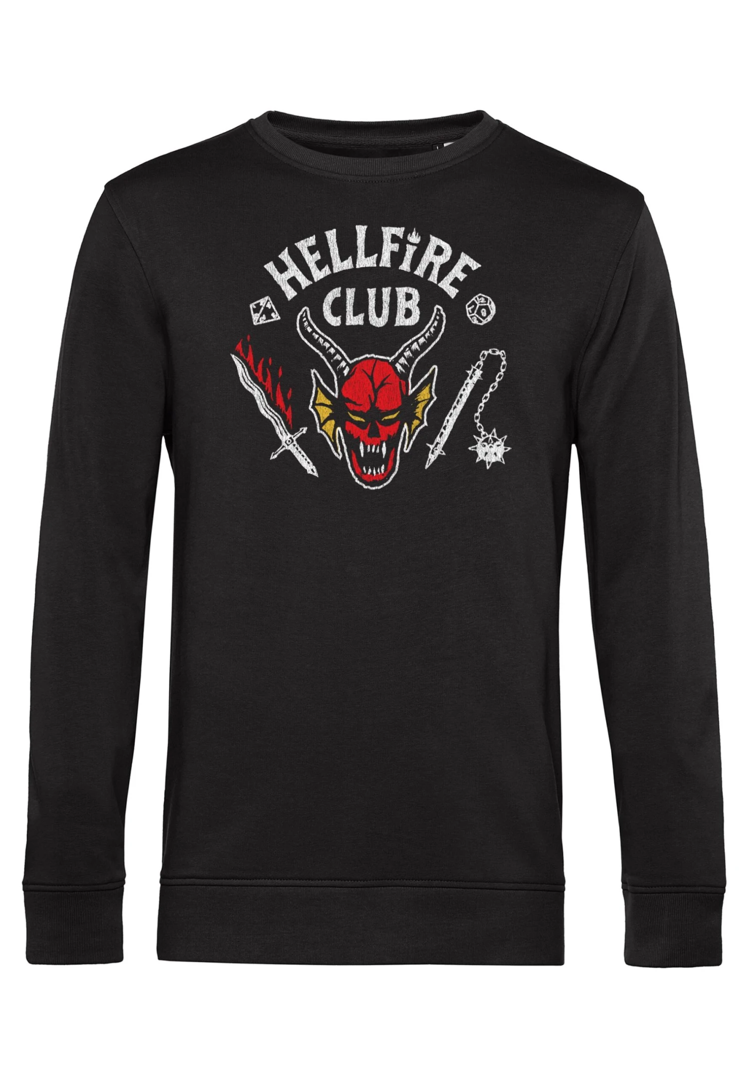 Henry Tiger Stranger Things Hellfire Cut - Sweater - Black - Afbeelding 4