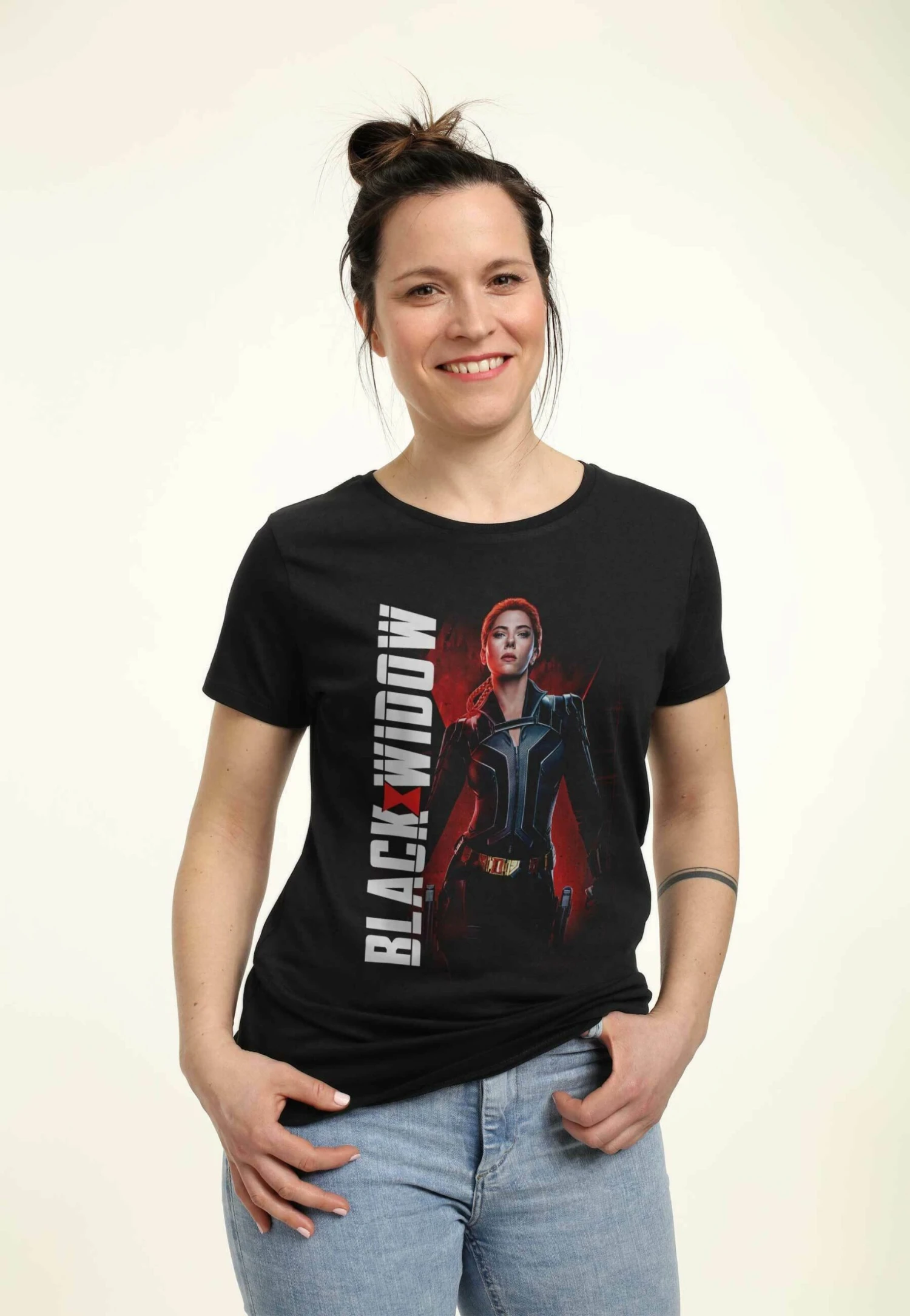 Henry Tiger Black Widow Epic Widow - T-Shirt Print - Black - Afbeelding 3