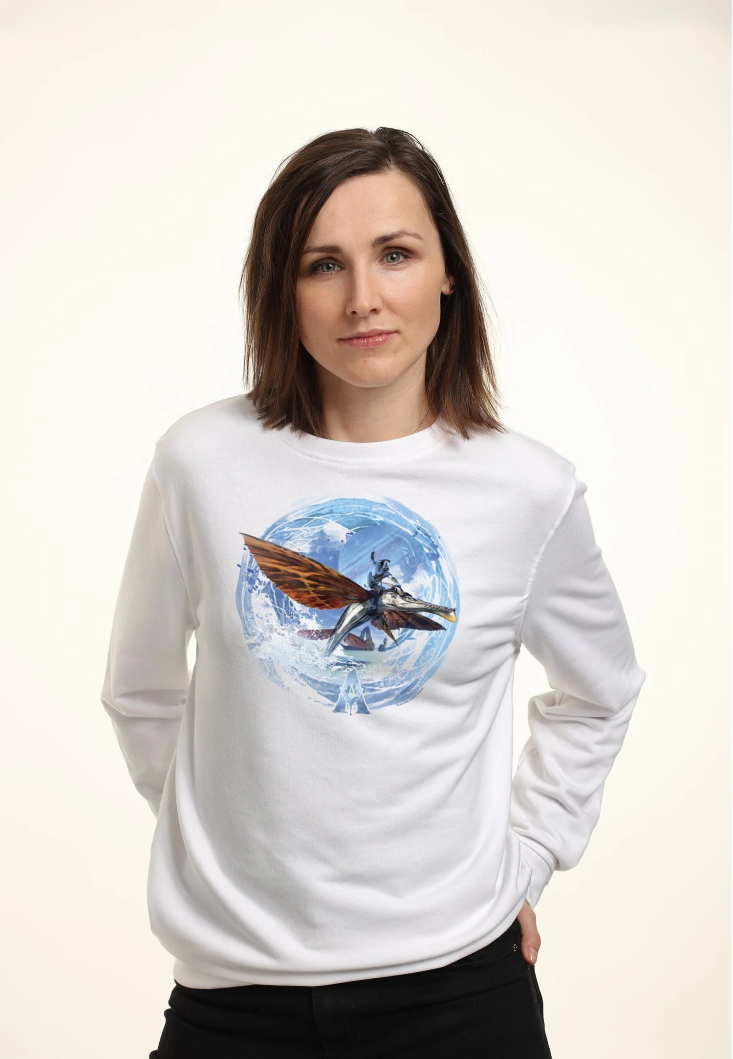 Henry Tiger Avatar 2 Watercolor Lock Up - Sweater - White - Afbeelding 3