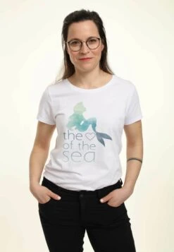 Henry Tiger The Little Mermaid Heart Of The Sea - T-Shirt Print - White