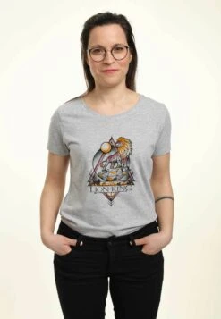 Henry Tiger The Lion King Lion Sphere - T-Shirt Print - Heather Grey