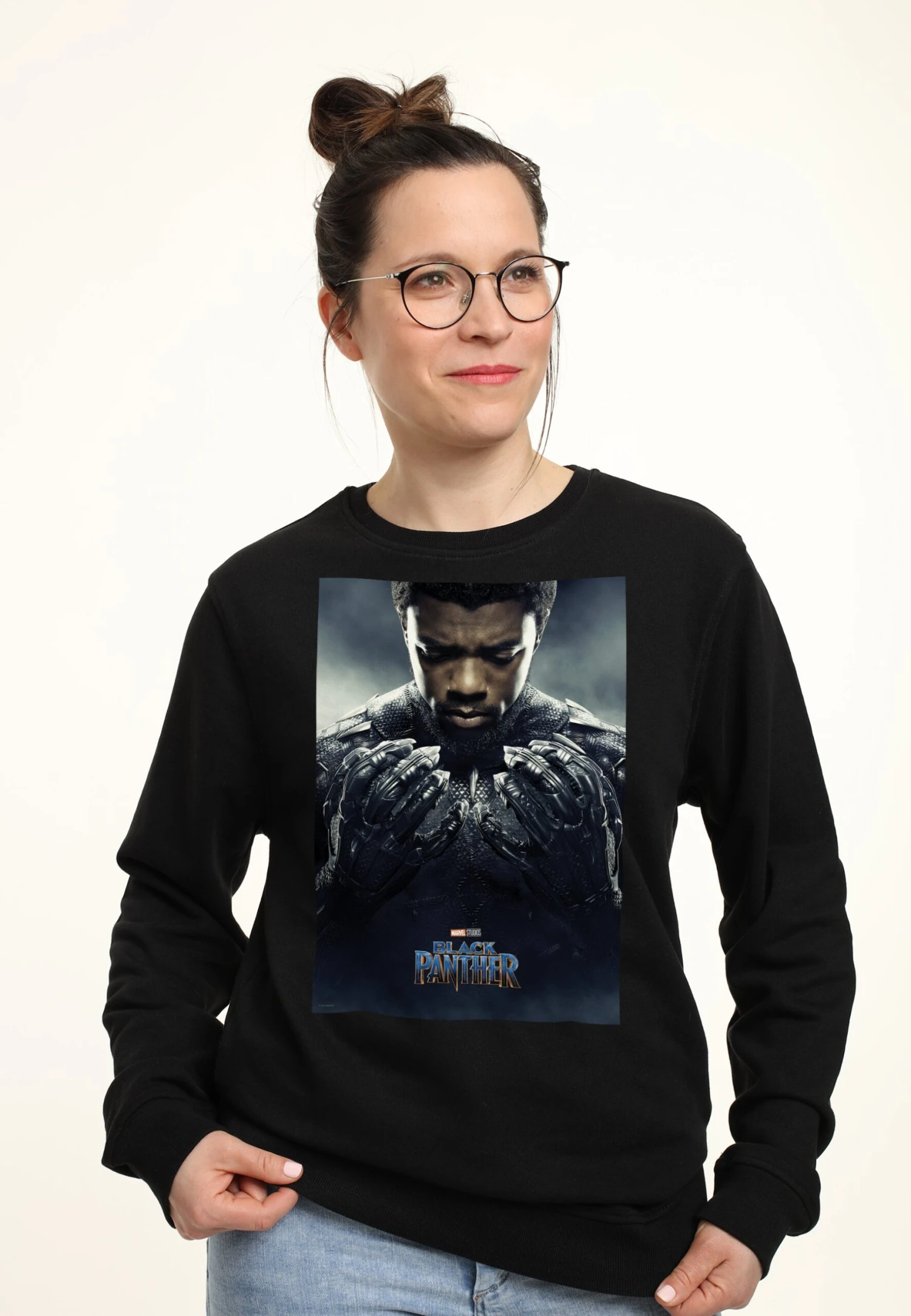 Henry Tiger Black Panther Tchalla Poster - Sweater - Black - Afbeelding 3
